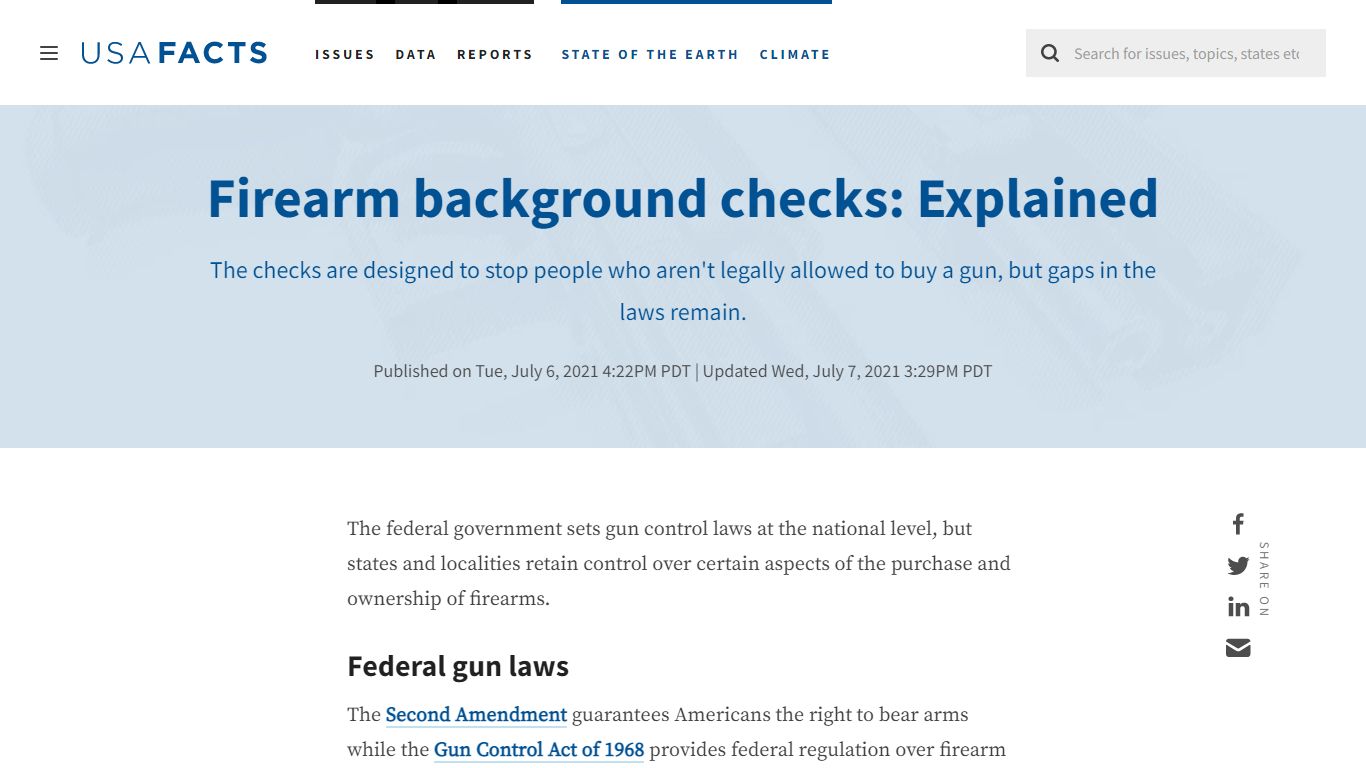 Firearm background checks: Explained - USAFacts